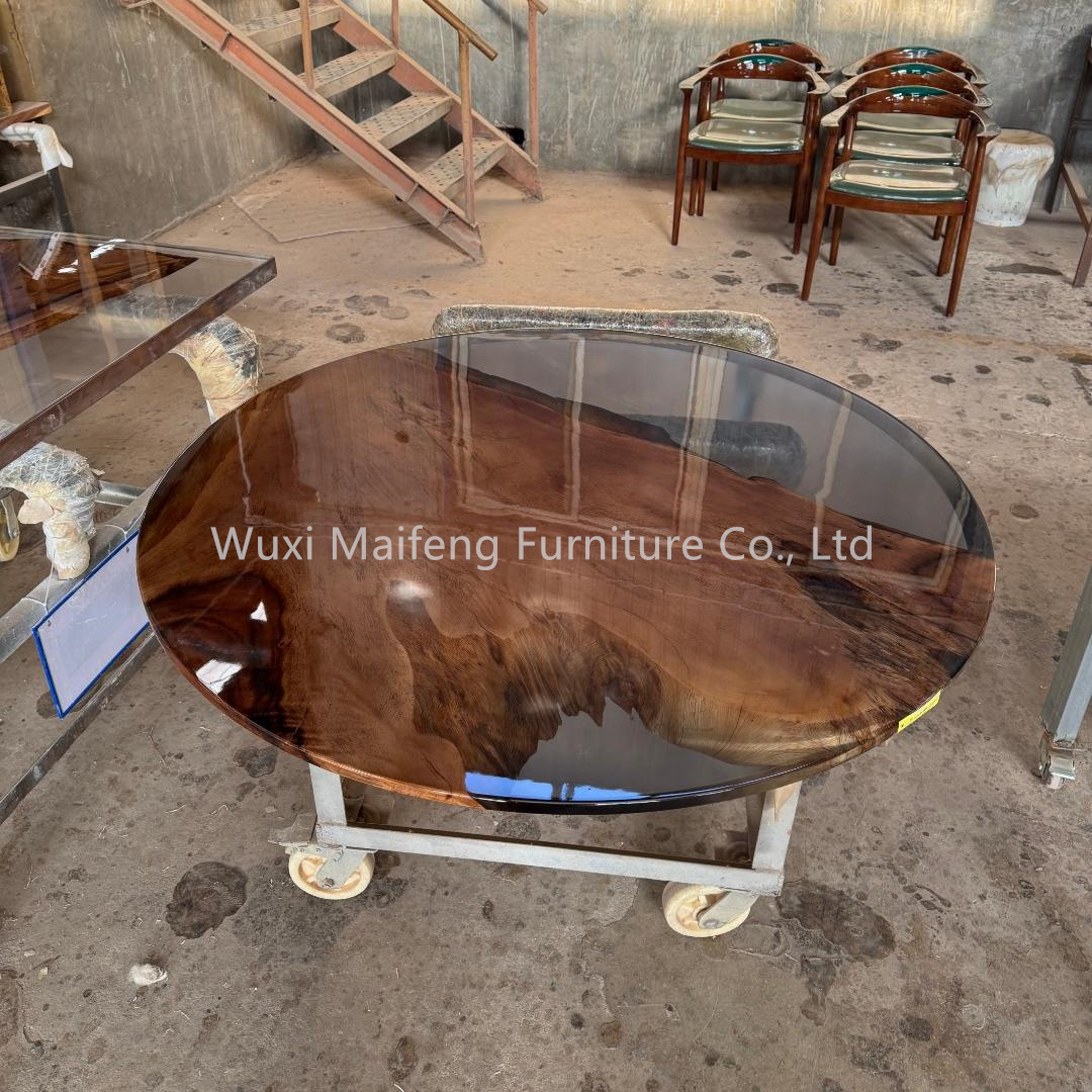 Blue Ocean Series Epoxy Resin Dining Tables Wuxi Maifeng Furniture Co