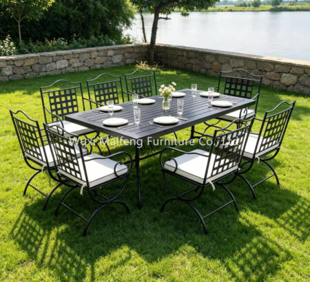 Light Luxury Checkered Iron Leisure Chair Household Assembled Backrest Chair B&B Balcony Simple Modern Single Armchair
